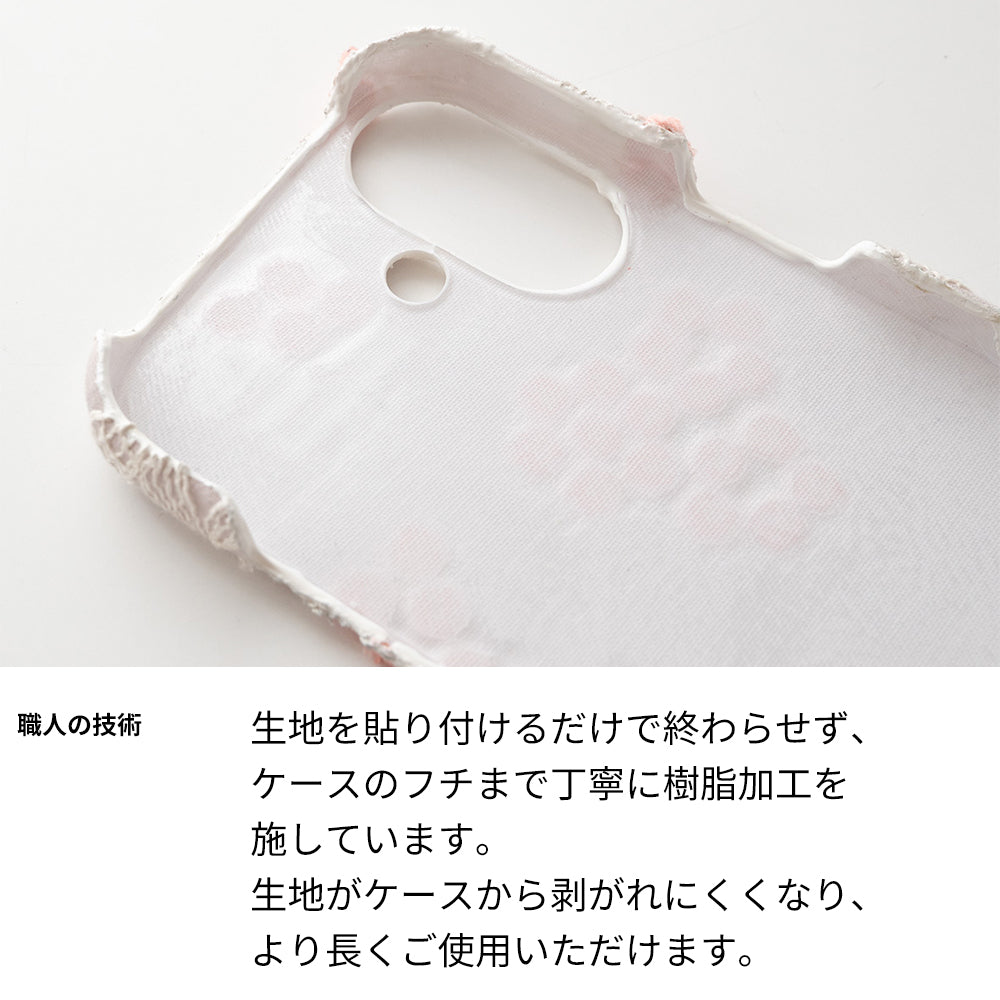 AQUOS Xx2 mini 503SH SoftBank ぷっくりミモザ 刺繍 くすみカラー まるっと全貼りハードケース