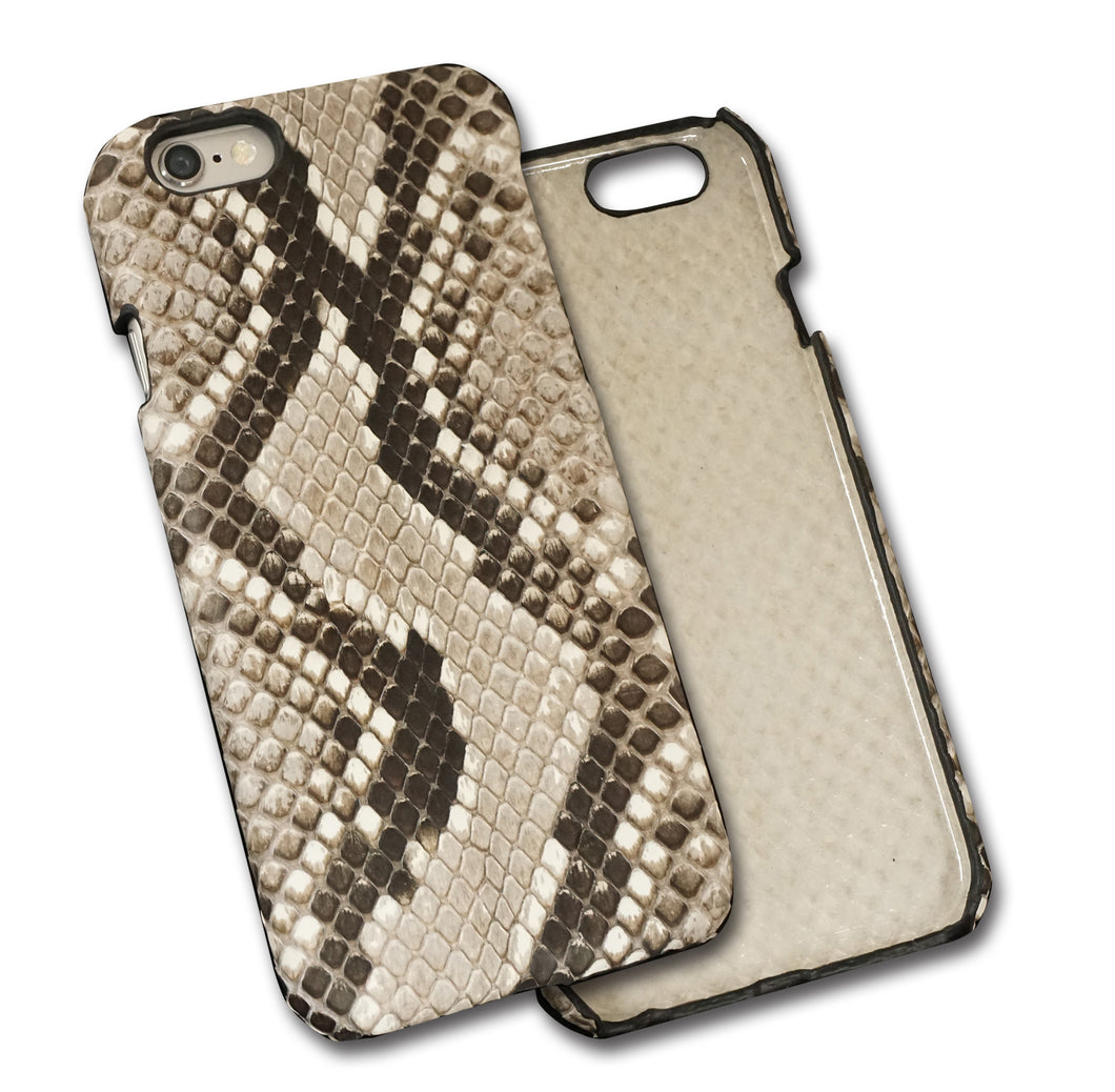 OPPO Reno13 A OPG05 UQ mobile ダイヤモンドパイソン本革張りハードケース