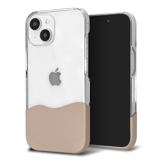 iPhone7 PLUS ちょいまる シュリンク姫路レザー 透明クリアケース スマホショルダー