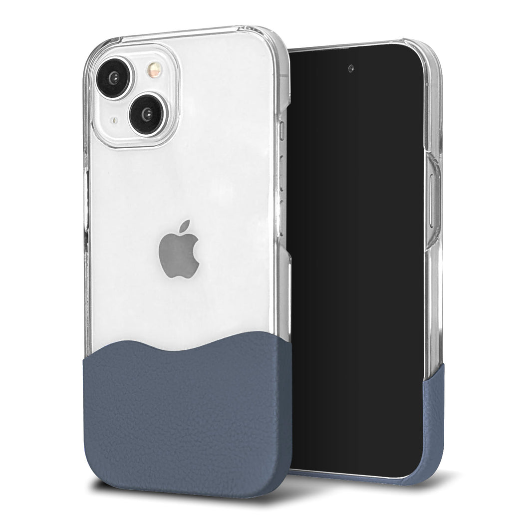 iPhone 11 Pro ちょいまる シュリンク姫路レザー 透明クリアケース スマホショルダー