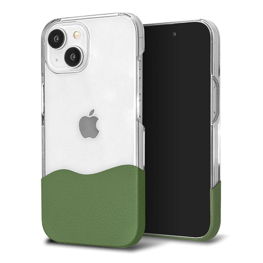 iPhone8 PLUS ちょいまる シュリンク姫路レザー 透明クリアケース スマホショルダー