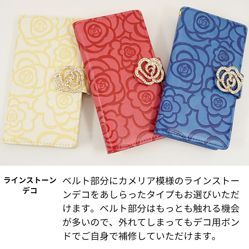 Google Pixel 9a Rose(ローズ)バラ模様 手帳型ケース 耐衝撃