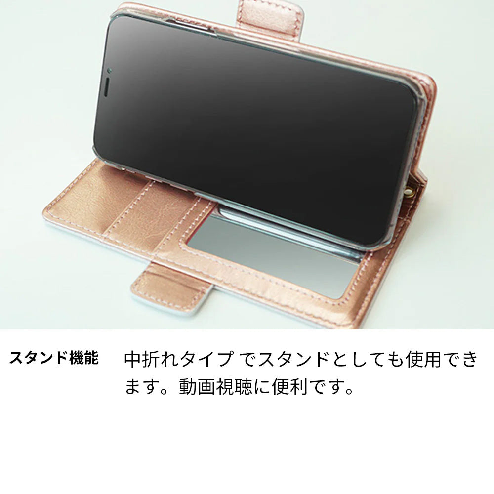Galaxy Feel2 SC-02L docomo スマホショルダー 手帳型 くすみカラー ミラー スタンド機能付 耐衝撃