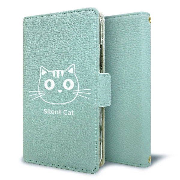 シンプルスマホ7 A404SH SoftBank ワンポイントくすみカラー 手帳型 ミラー スタンド機能付 耐衝撃