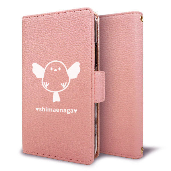 iPhone6s ワンポイントくすみカラー 手帳型 ミラー スタンド機能付 耐衝撃