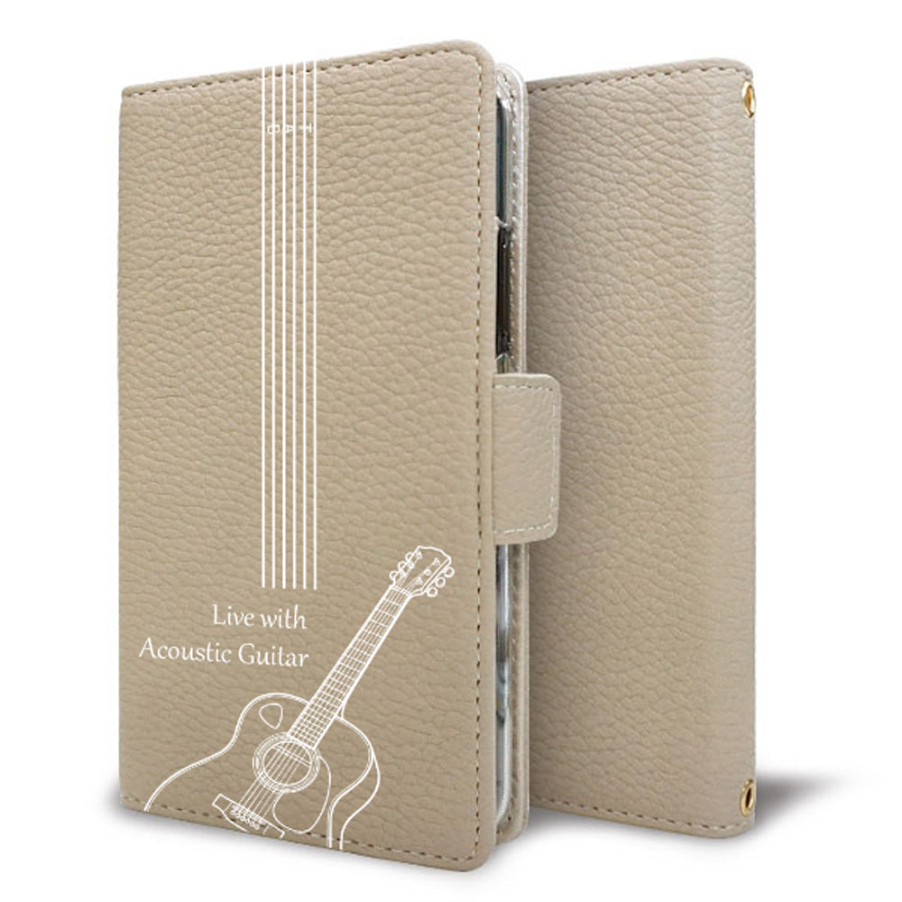 OPPO Reno7 A OPG04 au 私の楽器 手帳型 ミラー スタンド機能付 耐衝撃