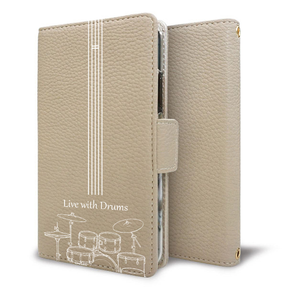 Galaxy S9+ SC-03K docomo 私の楽器 手帳型 ミラー スタンド機能付 耐衝撃