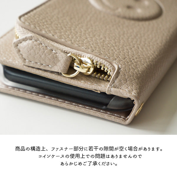 Galaxy A25 5G SCG33 au 財布付きスマホケース 手帳型 コインケース付き ニコちゃん 耐衝撃