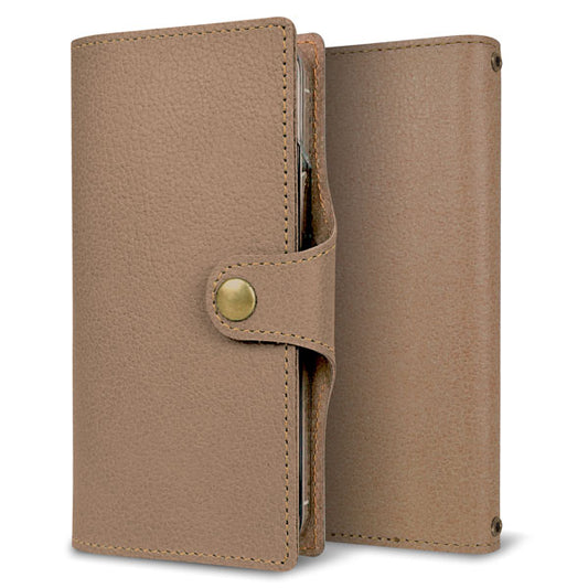 BASIO active2 SHG12 au 姫路レザー シュリンクレザー ナチュラルカラー スマホケース手帳型 ベルト付き 本革 耐衝撃