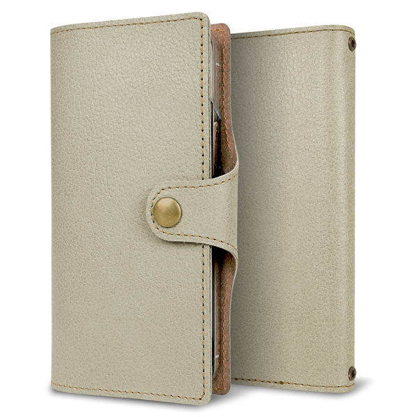 BASIO active SHG09 au 姫路レザー シュリンクレザー ナチュラルカラー スマホケース手帳型 ベルト付き 本革 耐衝撃