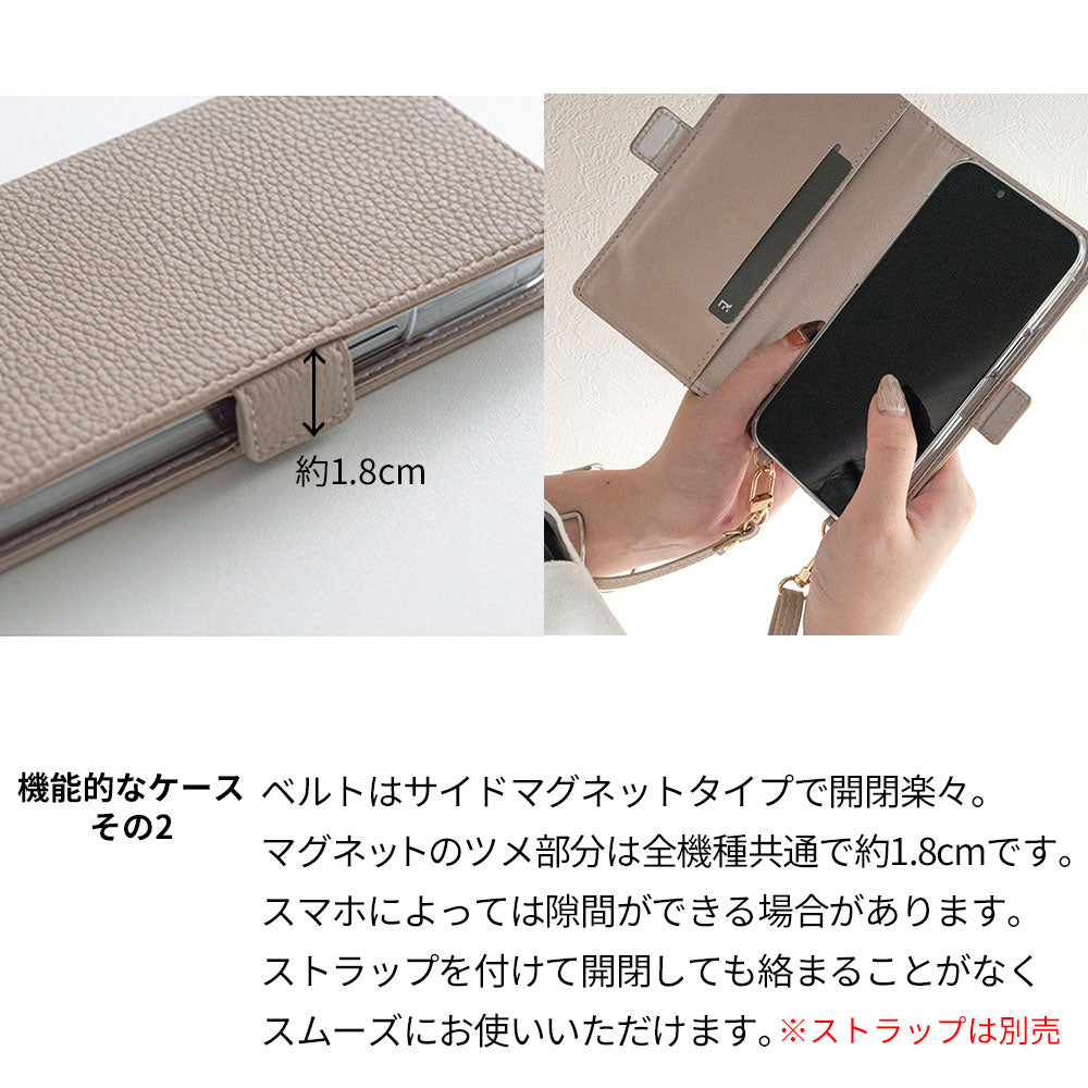 iPhone13 スマホショルダー 手帳型 縦向き くすみカラー スタンド機能付