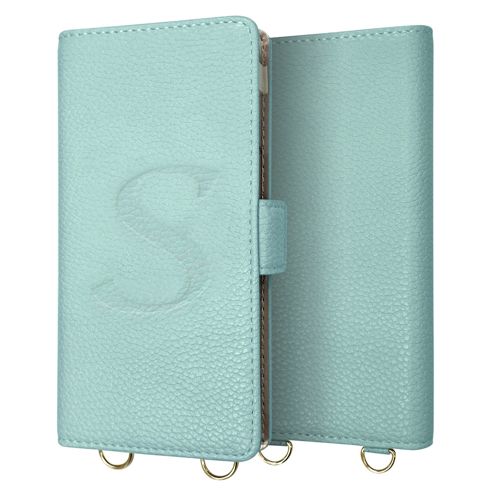 BASIO active2 SHG12 au スマホショルダー 手帳型 縦向き くすみカラー スタンド機能付