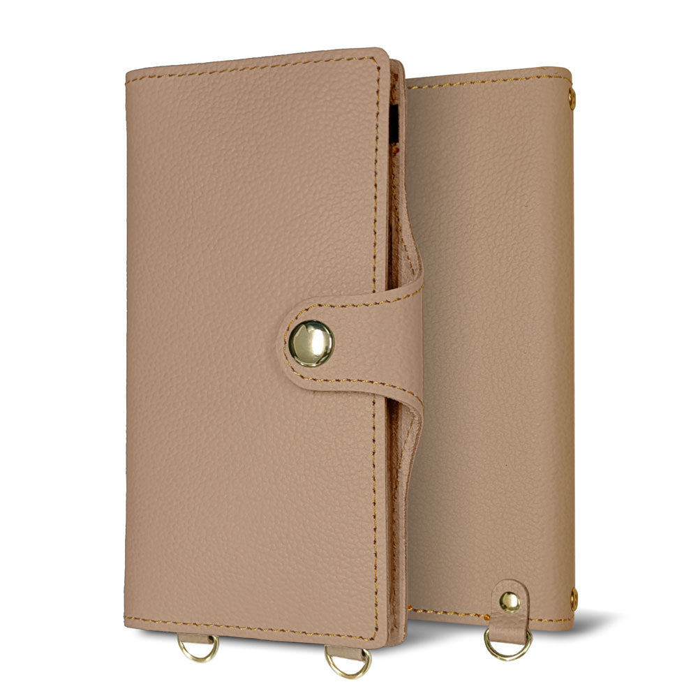 BASIO active2 SHG12 au 姫路レザー new シュリンクレザー ナチュラルカラー スマホケース手帳型 ベルト付き 本革 耐衝撃