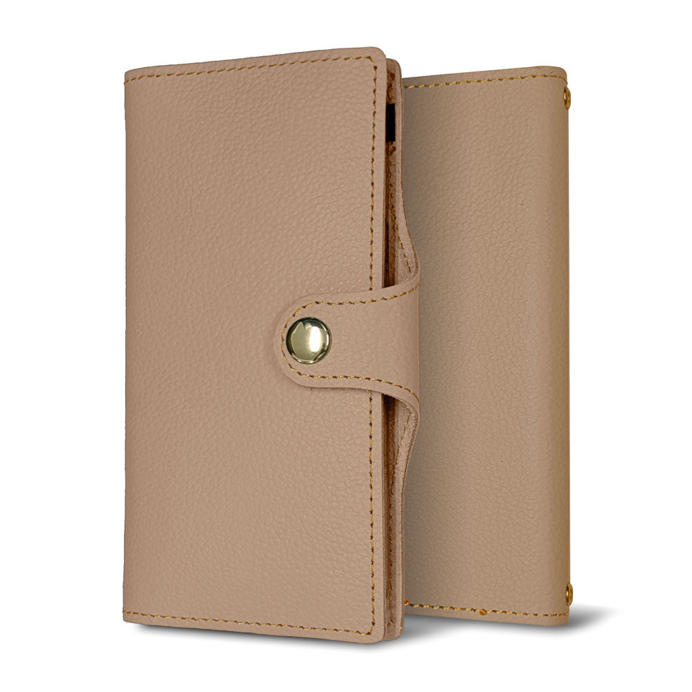 BASIO active SHG09 au 姫路レザー new シュリンクレザー ナチュラルカラー スマホケース手帳型 ベルト付き 本革 耐衝撃