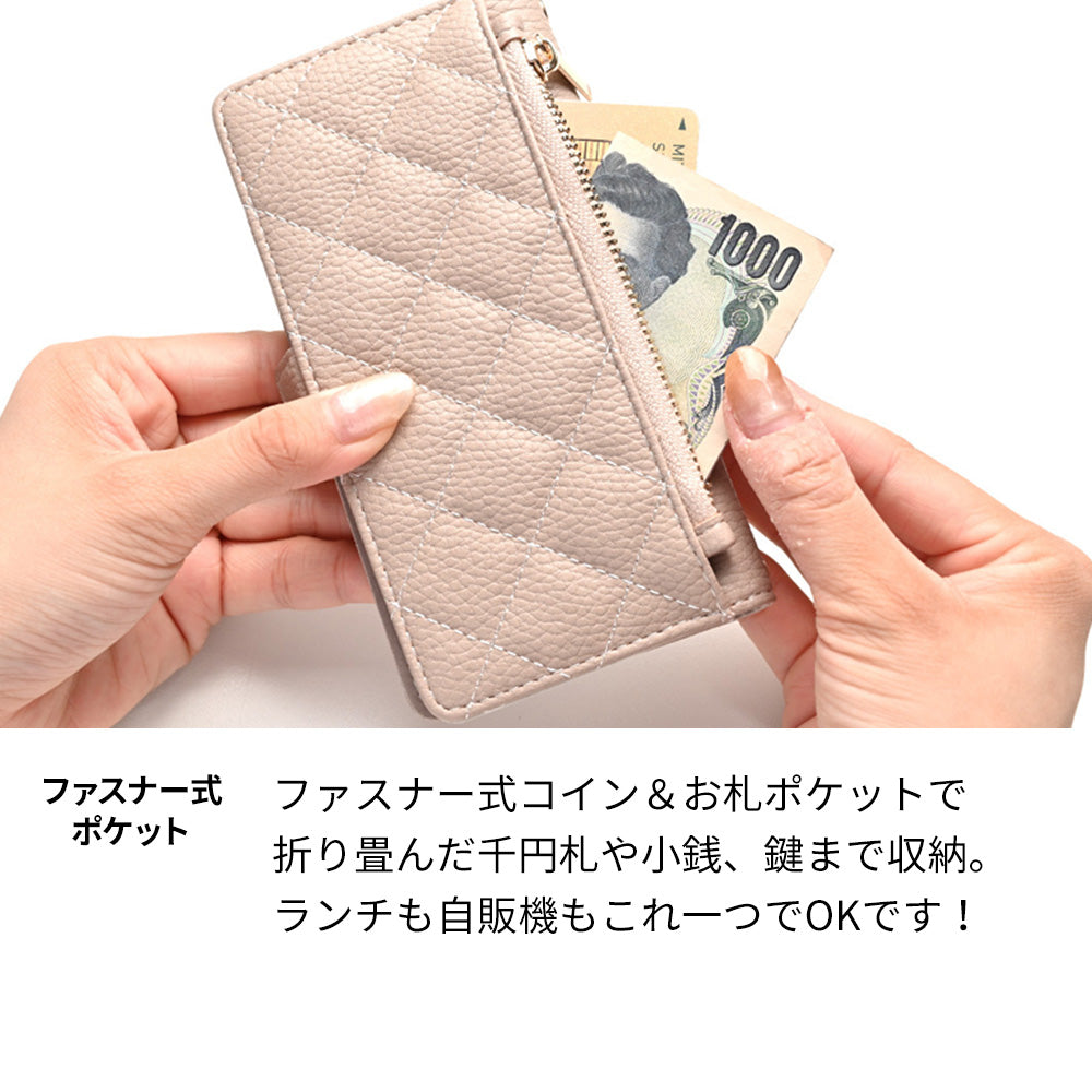 Xperia 1 III SO-51B docomo キルティング コインケース付き スマホケース 手帳型 ミラー付き サイドマグネット