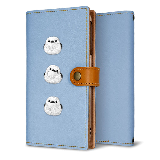 nubia S 5G A403ZT Y!mobile 刺繍 シマエナガ 手帳型ケース 耐衝撃