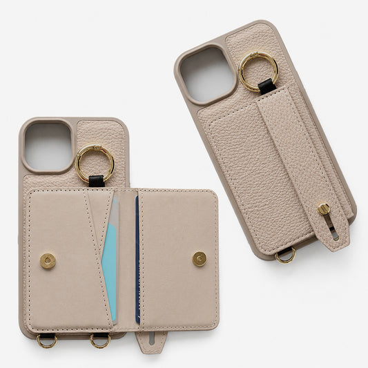 AQUOS sense3 lite SH-RM12 ベルト付き 2つ折りカードケース カラーリアケース