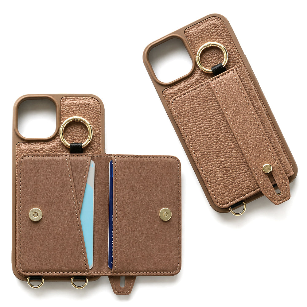 AQUOS sense8 SH-M26 ベルト付き 2つ折りカードケース カラーリアケース