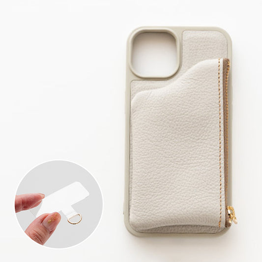 Google Pixel 8 シュリンクレザー 付け替え式 ポーチ付き 本革 スマホショルダー カラーリアケース