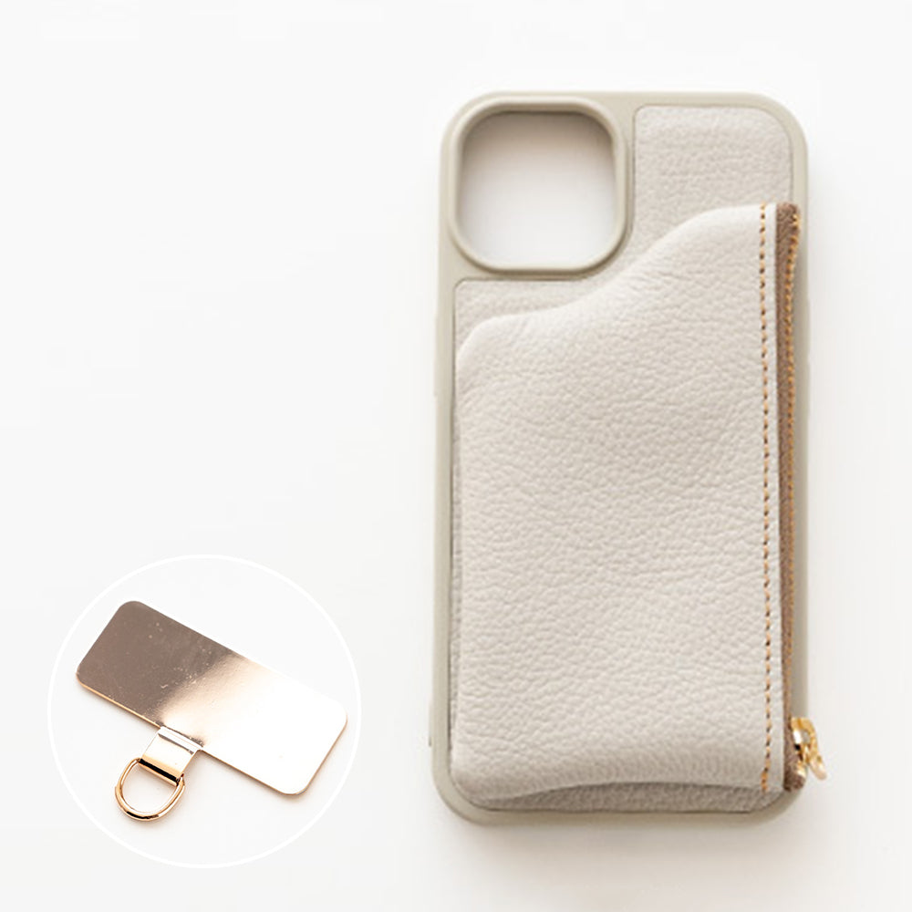 Galaxy S24 SC-51E docomo シュリンクレザー 付け替え式 ポーチ付き 本革 スマホショルダー カラーリアケース