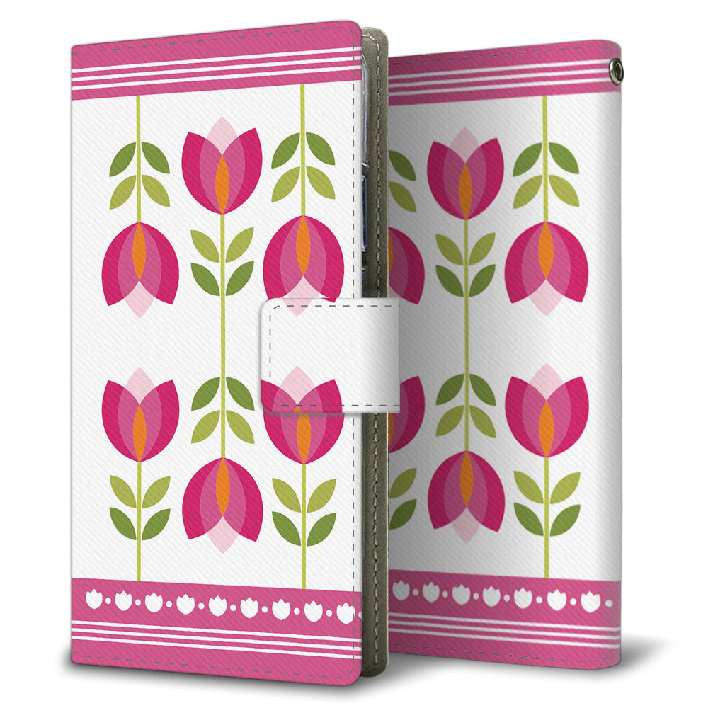 Xiaomi 12T Pro 昭和レトロ 花柄 高画質仕上げ プリント手帳型ケース 耐衝撃