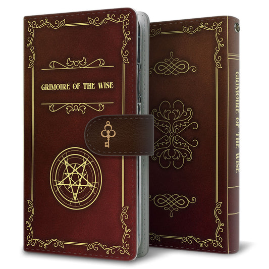 AQUOS EVER SH-02J docomo グリモワール 魔法使いのスマホケース 高画質仕上げ プリント手帳型ケース 耐衝撃