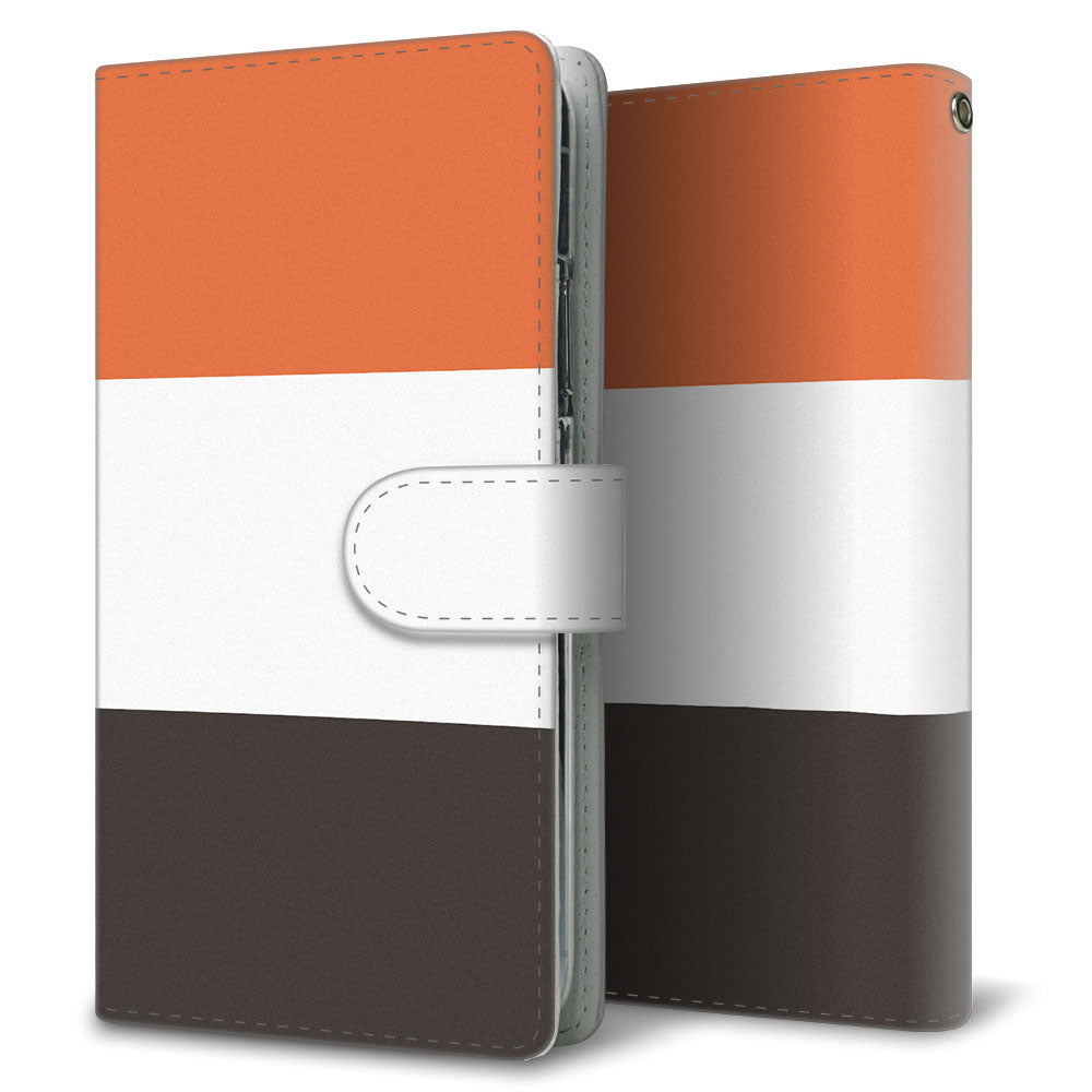 iPhone XR かわいいトリコロール プリント手帳型ケース 耐衝撃