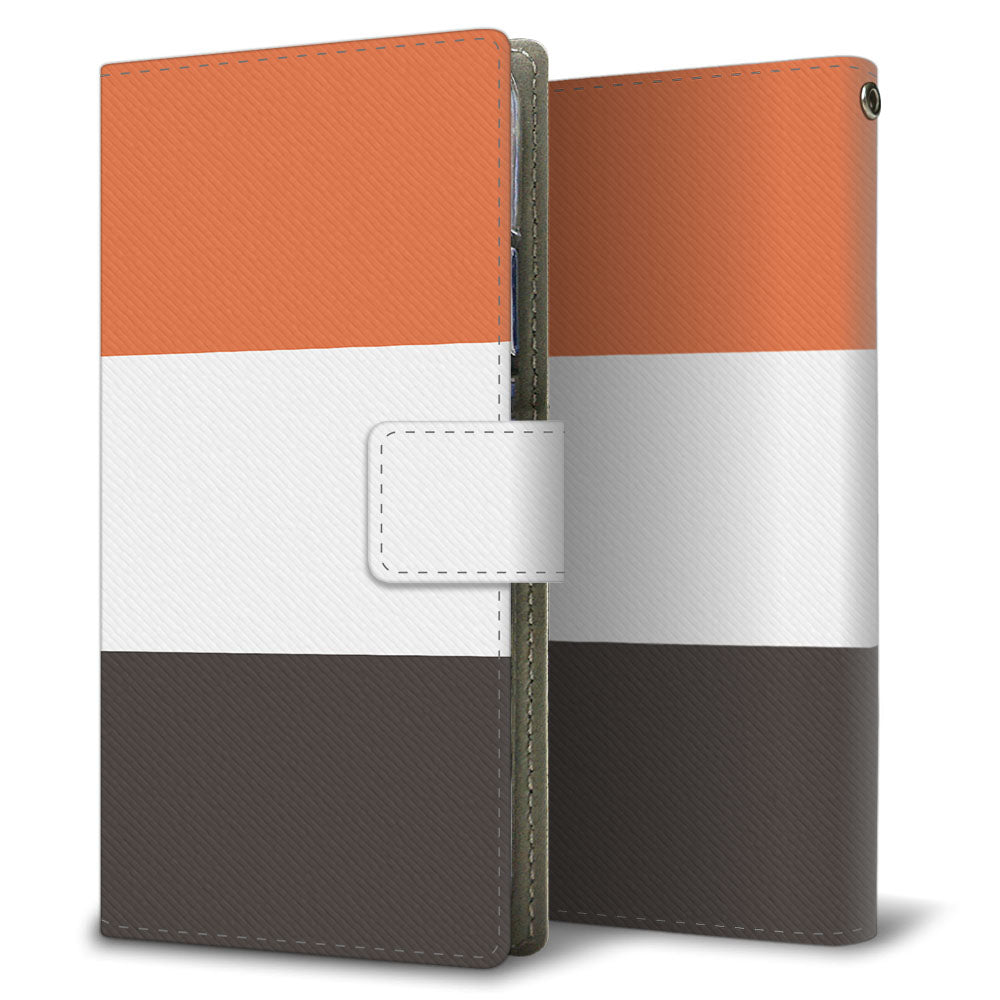 Galaxy S21 5G SC-51B docomo かわいいトリコロール プリント手帳型ケース 耐衝撃