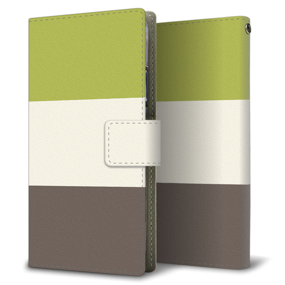 Galaxy Note9 SCV40 au かわいいトリコロール プリント手帳型ケース 耐衝撃