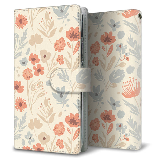 Libero S10 901ZT Y!mobile 北欧風パステル 大人かわいい プリント手帳型ケース 耐衝撃