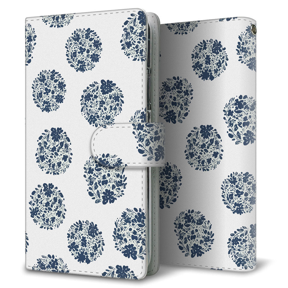 AQUOS sense3 basic SHV48 au 北欧風パステル 大人かわいい プリント手帳型ケース 耐衝撃