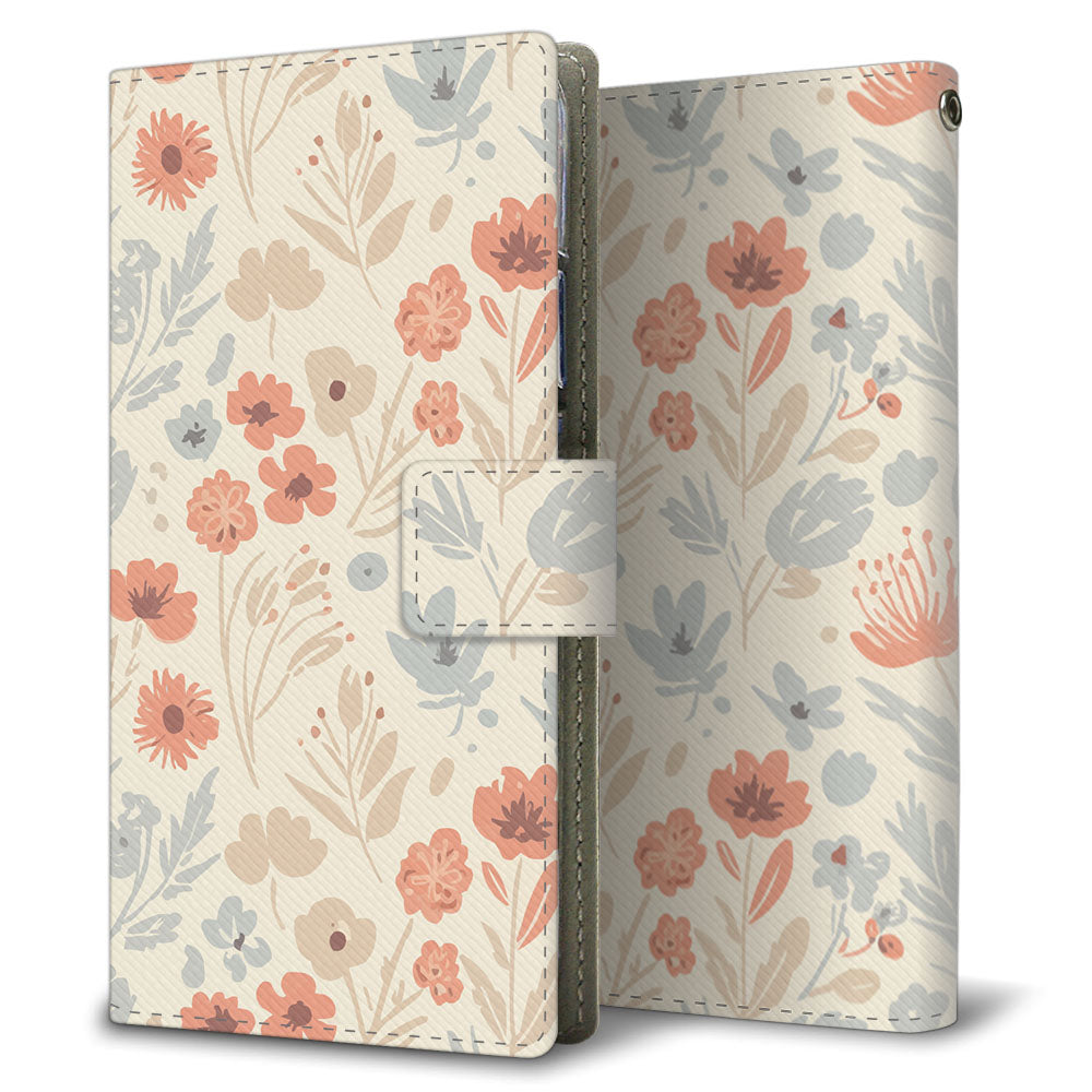 AQUOS SERIE mini SHV38 au 北欧風パステル 大人かわいい プリント手帳型ケース 耐衝撃