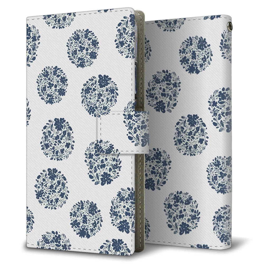 OPPO A54 5G OPG02 au 北欧風パステル 大人かわいい プリント手帳型ケース 耐衝撃