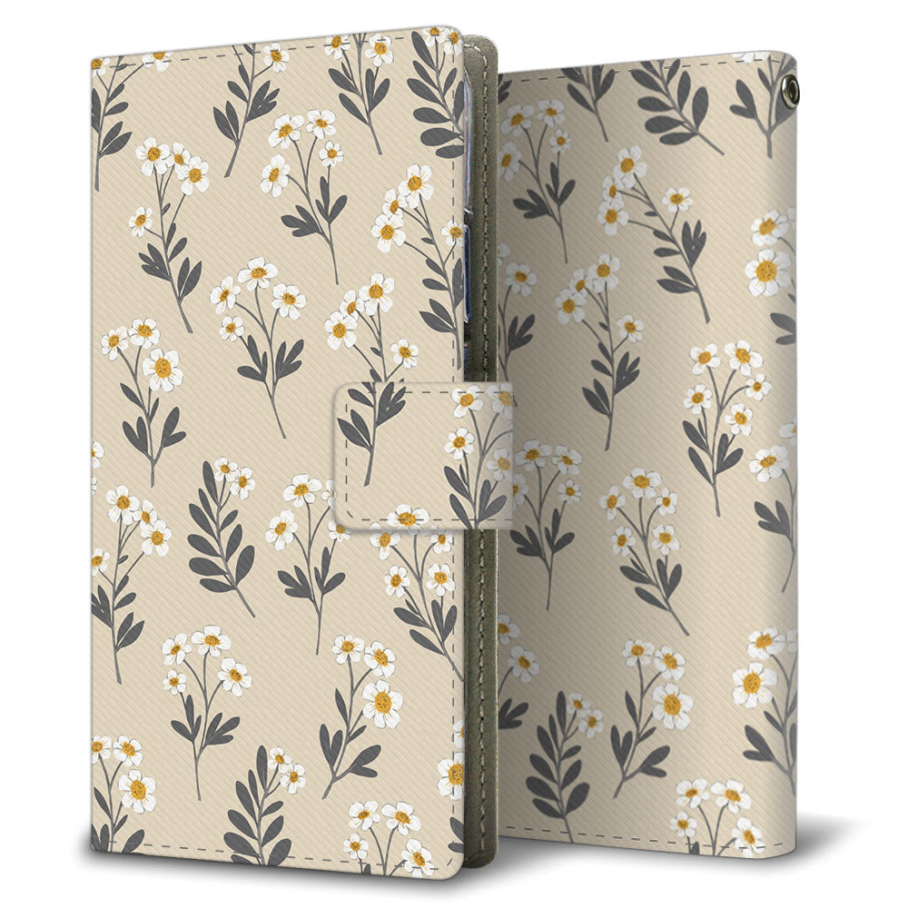 Xperia 5 V XQ-DE44 北欧風パステル 大人かわいい プリント手帳型ケース 耐衝撃