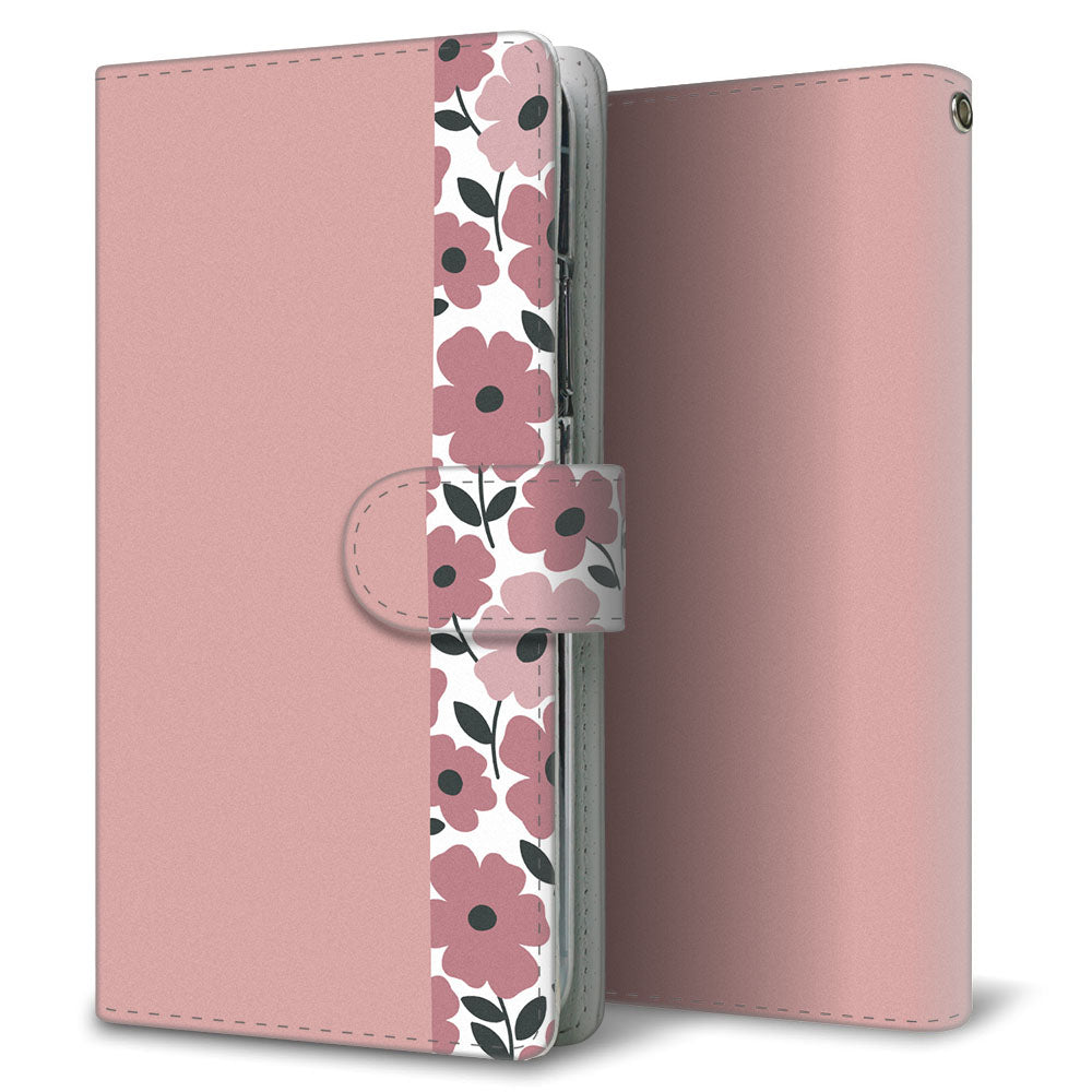 HUAWEI P30 lite Marie-L22J くすみガーデン 大人かわいい プリント手帳型ケース 耐衝撃