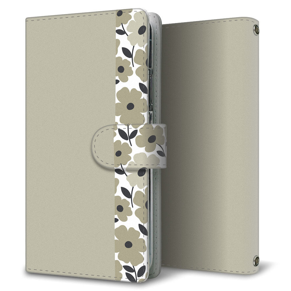 Xperia Z5 SO-01H docomo くすみガーデン 大人かわいい プリント手帳型ケース 耐衝撃