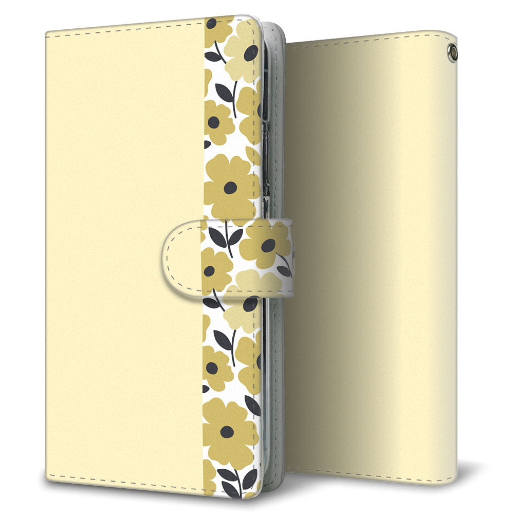 Xperia Z5 501SO SoftBank くすみガーデン 大人かわいい プリント手帳型ケース 耐衝撃
