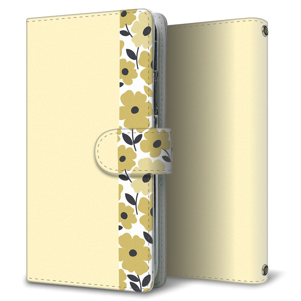 Xperia Ace III SO-53C docomo くすみガーデン 大人かわいい プリント手帳型ケース 耐衝撃