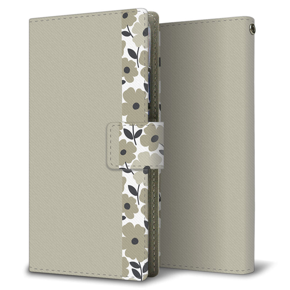 Xperia Z5 501SO SoftBank くすみガーデン 大人かわいい プリント手帳型ケース 耐衝撃