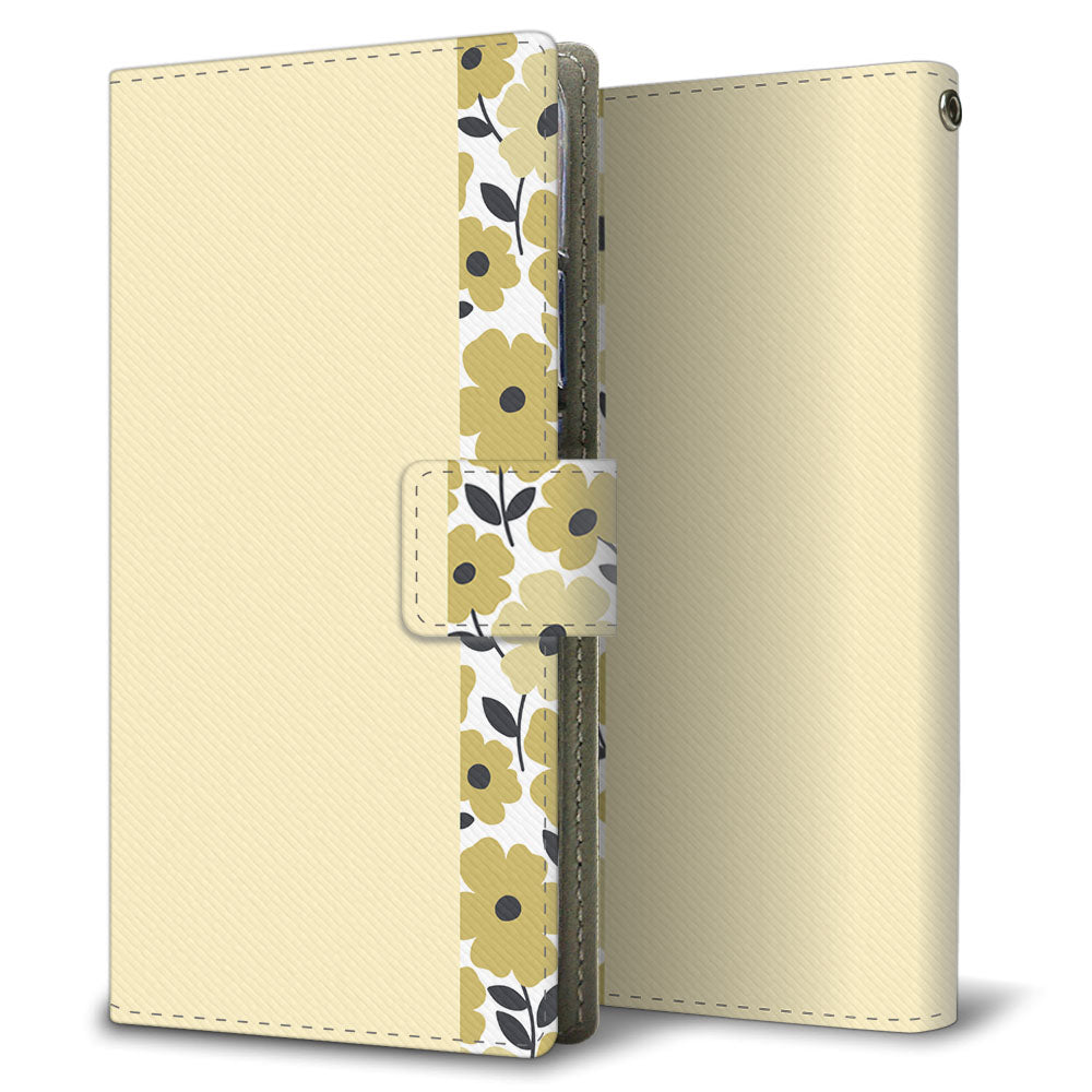 Xperia Z5 501SO SoftBank くすみガーデン 大人かわいい プリント手帳型ケース 耐衝撃