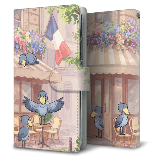 Xperia 5 III SO-53B docomo ハシビロコウとかわいい時間 プリント手帳型ケース 耐衝撃