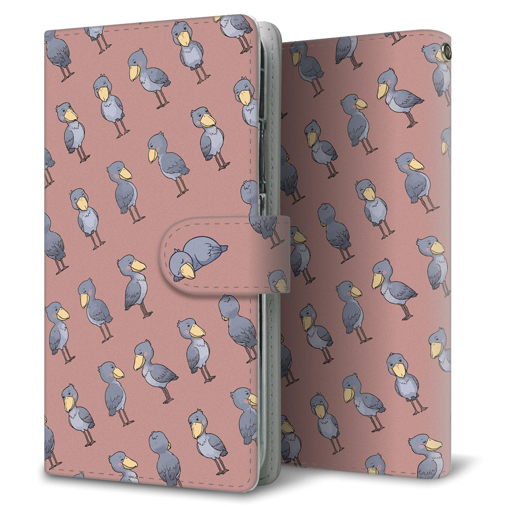 Galaxy S22 SC-51C docomo ハシビロコウとかわいい時間 プリント手帳型ケース 耐衝撃