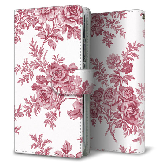Libero 5G II A103ZT Y!mobile クラシカルローズ 大人かわいい プリント手帳型ケース 耐衝撃