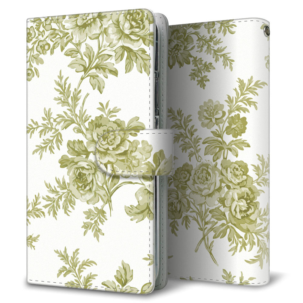 OPPO Reno13 A OPG05 UQ mobile クラシカルローズ 大人かわいい プリント手帳型ケース 耐衝撃