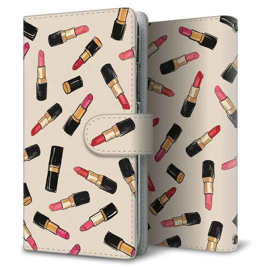 OPPO Reno3 5G SoftBank リップスケッチ 大人かわいい プリント手帳型ケース 耐衝撃