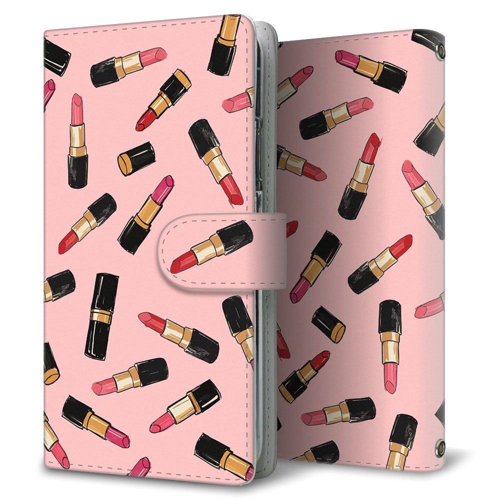 Xperia 5 V XQ-DE44 リップスケッチ 大人かわいい プリント手帳型ケース 耐衝撃