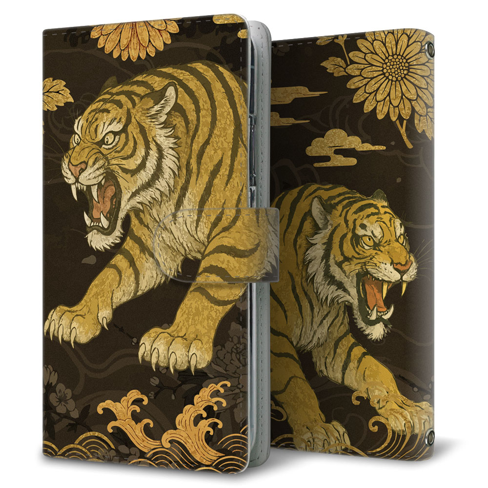 AQUOS sense4 basic A003SH Y!mobile いかつい魂 プリント手帳型ケース 耐衝撃