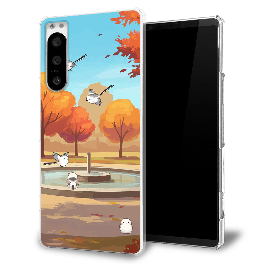 Google Pixel 5a (5G) シマエナガとかわいい時間 透明クリアハードケース