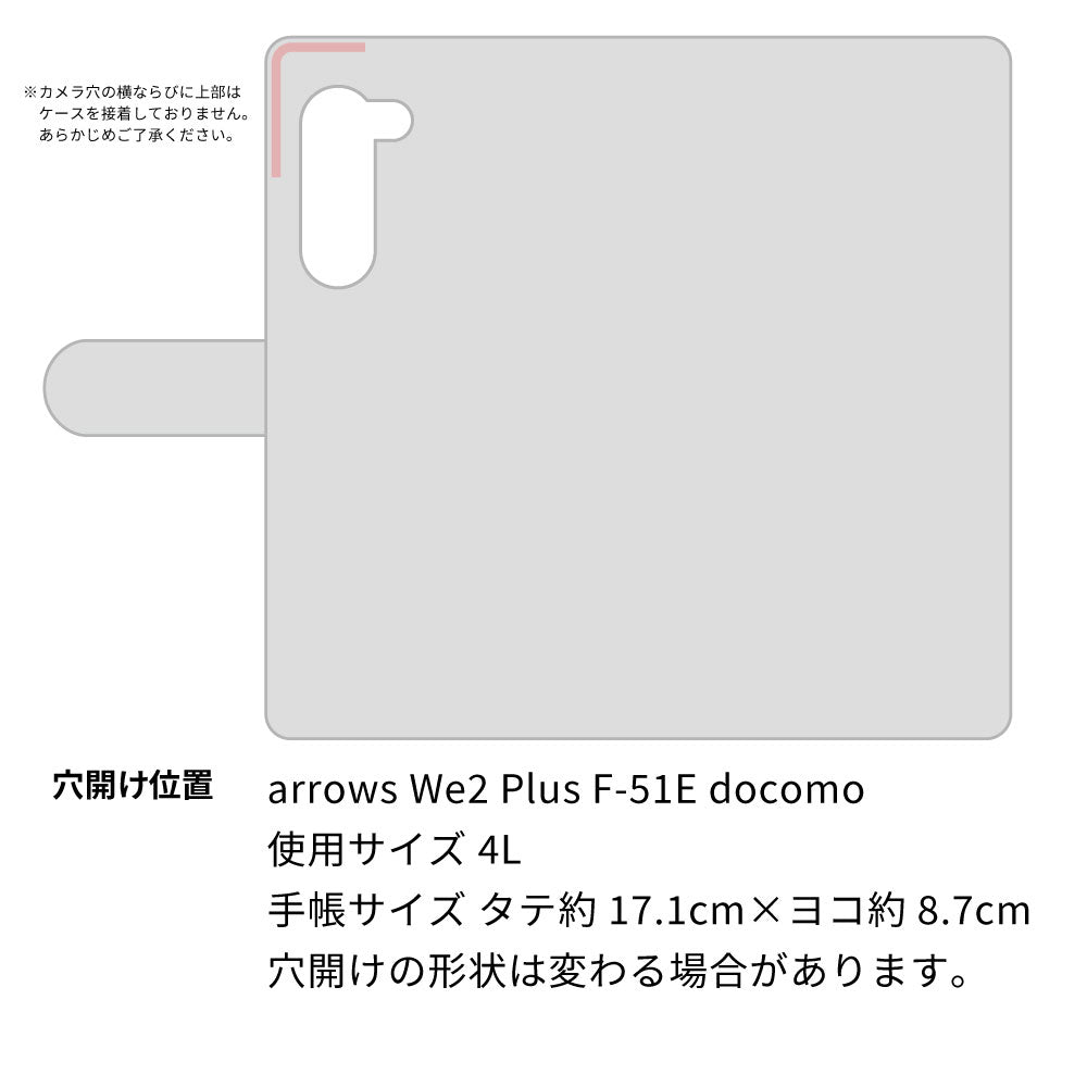 arrows We2 Plus F-51E docomo スマホショルダー 【 手帳型 Simple 名入れ 長さ調整可能ストラップ付き 】 耐衝撃