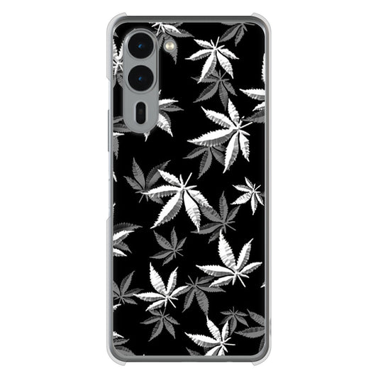 arrows We2 Plus F-51E docomo 高画質仕上げ 背面印刷 ハードケース 【064 モノトーン大麻ブラック】